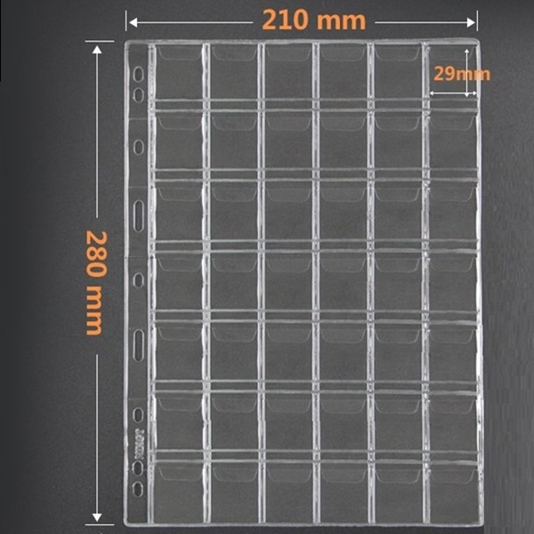 Album đựng 30 tờ tiền giấy và 210 đồng xu - SP001813